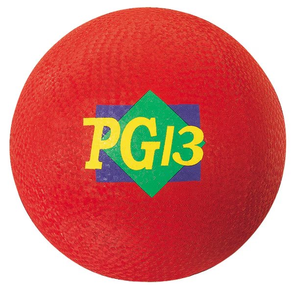 Martin Sports Playground Ball, 13", Red, Martin Sports, Mfr#: PG13R