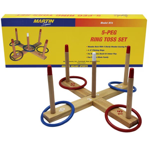 Ring Toss Set, 5-Peg, Martin Sports, Mfr#: RT4