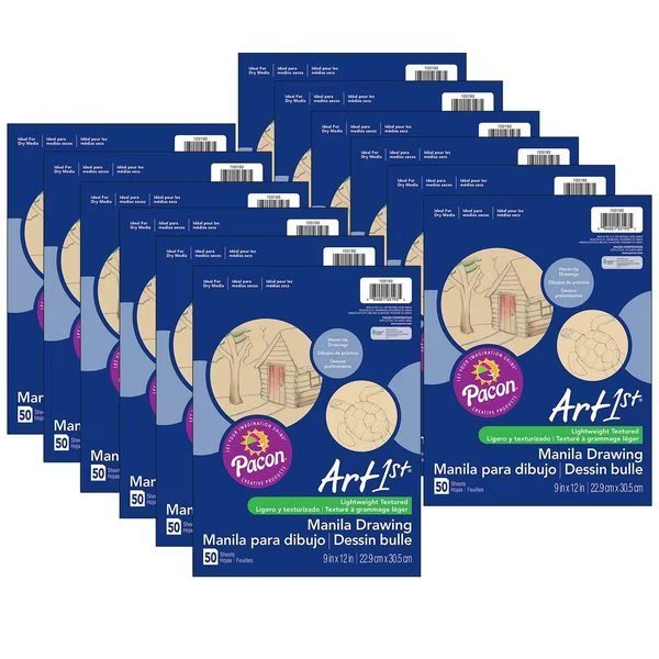 Art1st® Drawing Paper, Manila, 9in x 12in, PK600, Ucreate, Mfr#: P103193