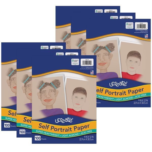 Self Portrait Paper, Light Almond, 9in x 12in, PK600, Ucreate, Mfr#: P9519