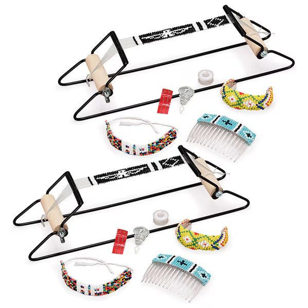 Bead Loom Kit, Assorted Colors, 6in Beading Area, PK2, Creativity Street, Mfr#: PAC3525
