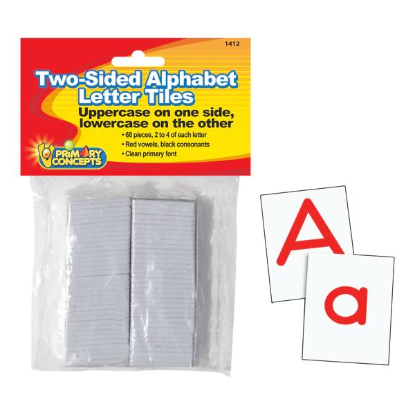 Two-Sided Alphabet Letter Tiles, Primary Concepts, Mfr#: 1412