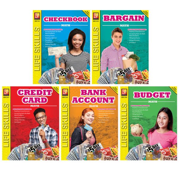 Life Skills Math Series, Set of 5, Remedia Publications, Mfr#: 5245
