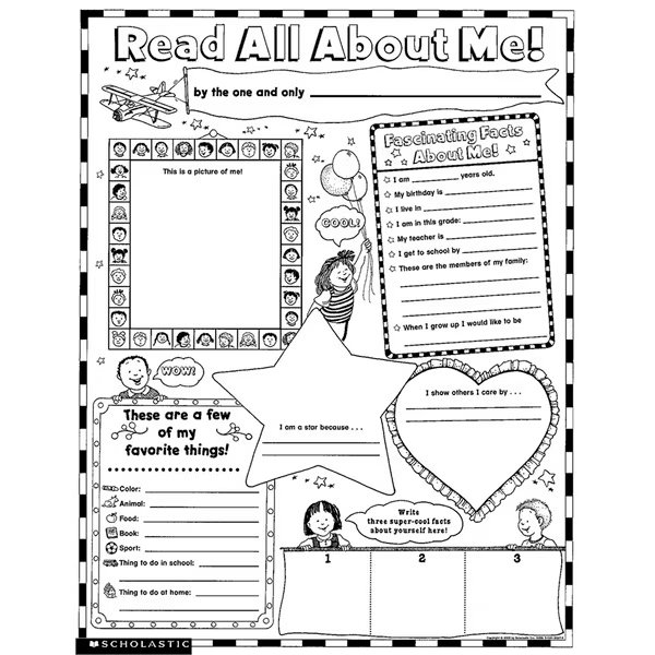 Instant Personal Poster Sets: Read All About Me, PK30, Scholastic Teaching Resources, Mfr#: 439152852