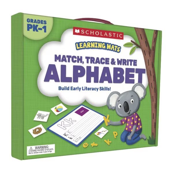 Learning Mats - Match, Trace + Write the Alphabet for Grades PreK-1, Scholastic Teaching Resources, Mfr#: SC823961