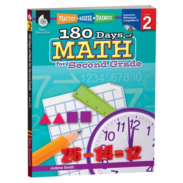 180 Days of Math Book, Grade 2, Shell Education, Mfr#: 50805
