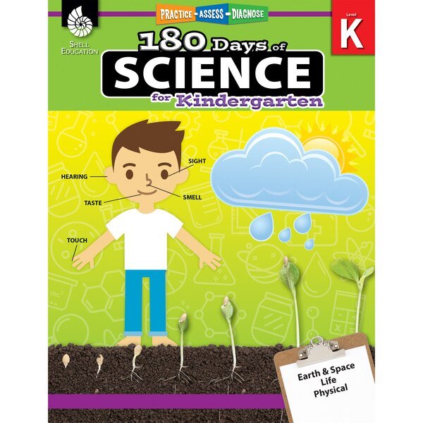 Shell Education 180 Days of Science Book, Grade K, Shell Education, Mfr#: 51406
