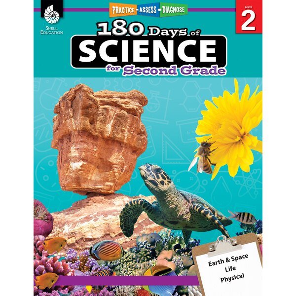 Shell Education 180 Days of Science Book, Grade 2, Shell Education, Mfr#: 51408