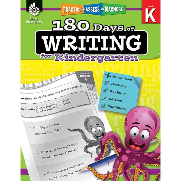 180 Days of Writing for Kindergarten, Shell Education, Mfr#: 51523