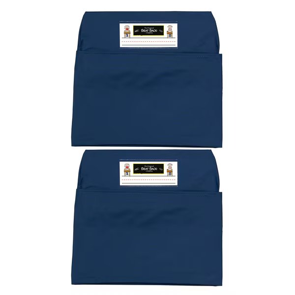 Seat Sack, Small, 12 inch, Chair Pocket, Blue, PK2, Seat Sack, Mfr#: 112-BL
