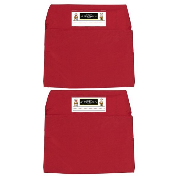 Seat Sack, Standard, 14 inch, Chair Pocket, Red, PK2, Seat Sack, Mfr#: 114-RD