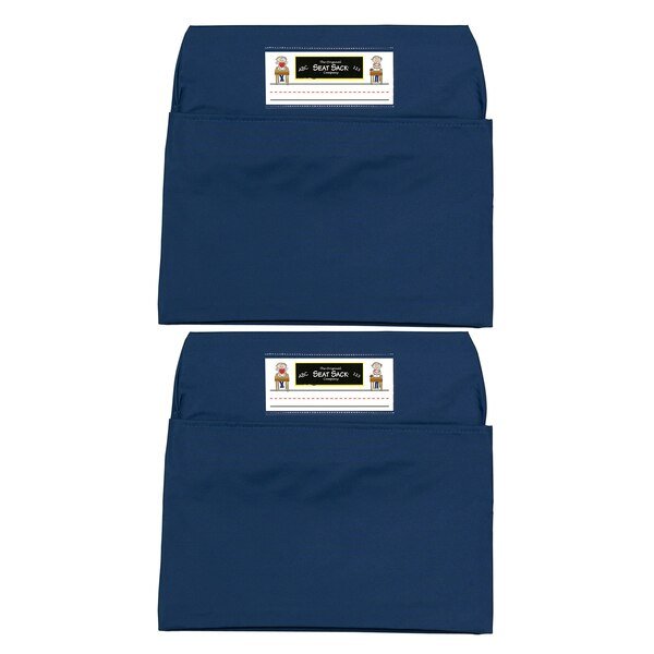 Seat Sack, Large, 17 inch, Chair Pocket, Blue, PK2, Seat Sack, Mfr#: 117-BL