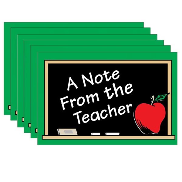 A Note from the Teacher Postcards, PK180, Teacher Created Resources, Mfr#: TCR1202