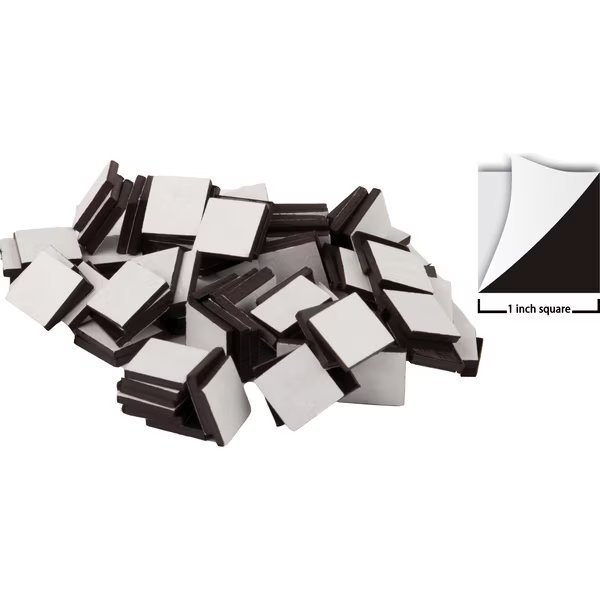 Adhesive Magnetic Squares, 1", PK150, Teacher Created Resources, Mfr#: TCR20814