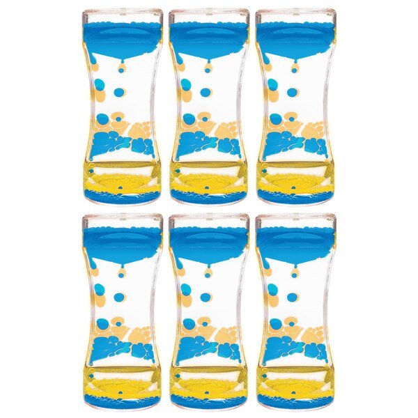 Blue + Yellow Liquid Motion Bubbler, PK6, Teacher Created Resources, Mfr#: TCR20965