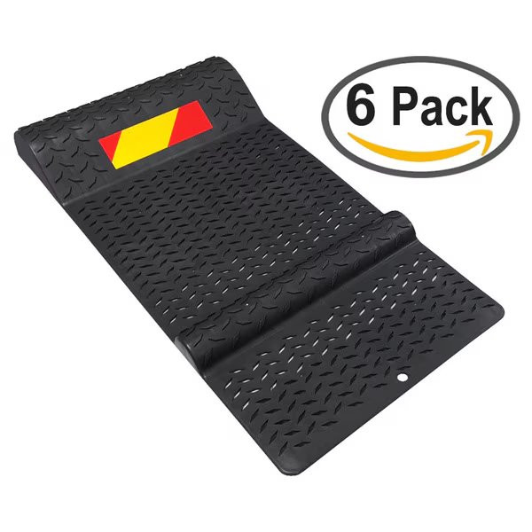 Anti-Skid Parking Mat with Adhesive Back- Black, PK 6, Electriduct, Mfr#: SB-ED-PM-BK-6PK