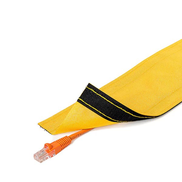 Dura Race Carpet Cord Cover- 3" x 5ft- Yellow, Electriduct, Mfr#: DRN3.00-5-YL