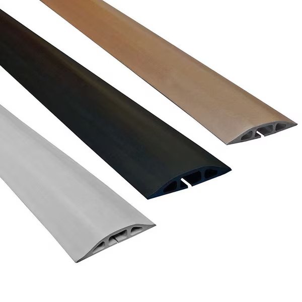 ED D-2 Low Profile Rubber Duct Cord Cover- 10ft Black, Electriduct, Mfr#: D-2-LP-10-BK