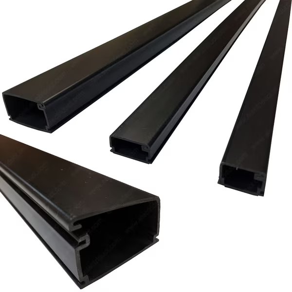 Large Latching Surface Raceways- 59"- Case of 20- Black, Electriduct, Mfr#: SR-ED-LG1-CASE-BK