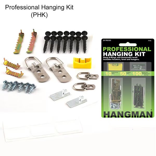 Picture Hanging Kit w/Bear Claw Hanger w/ Locator + Level, Electriduct, Mfr#: HM-PHK