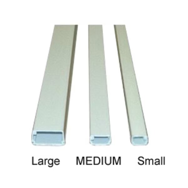 Medium Latching Cable Raceway (500 Series)- 5ft- White- 20 Pack, Electriduct, Mfr#: SR-CASE-500-5-WT