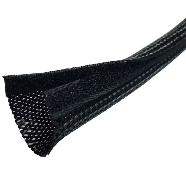 Side Entry Cable Wrap w/ Hook and Loop- 1.25" x 25ft- White, Electriduct, Mfr#: BSRW-J-125-25-WT