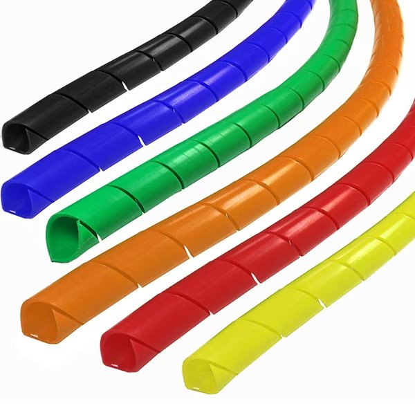 Spiral Cable Wrap 1" x 25ft-Black, Electriduct, Mfr#: WL-SW-100-25-BK