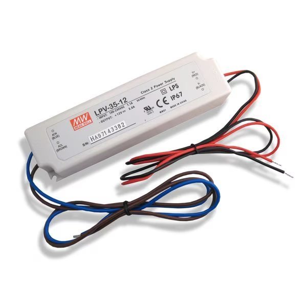 DC Constant Voltage Driver, Class 2, 35W, 12V, Diode Led, Mfr#: DI-0918