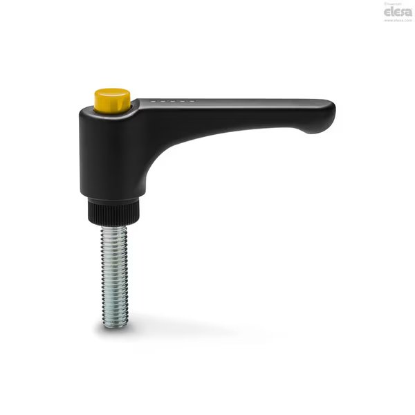 Zinc-plated steel threaded stud, ERW.63-p-M8x70-C4, Elesa, Mfr#: ERW-p
