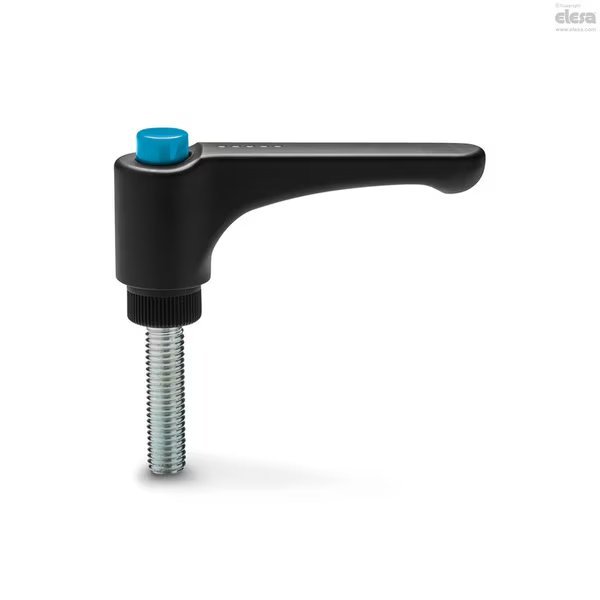 Zinc-plated steel threaded stud, ERW.78-p-M12x25-C5, Elesa, Mfr#: ERW-p