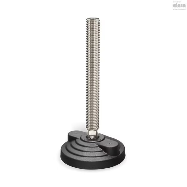 Levelling feet for ground mounting, LVQ.F-80-14-AS-SST-M24x170, Elesa, Mfr#: LVQ.F-SST