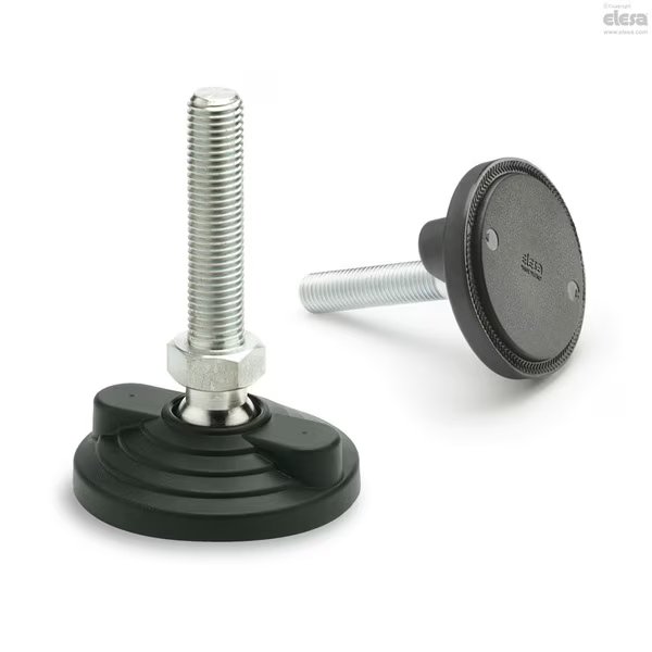 Levelling elements for ground mounting, LV.F-80-24-AS-SST-3/4-10x6, Elesa, Mfr#: LV.F-SST (inch sizes)