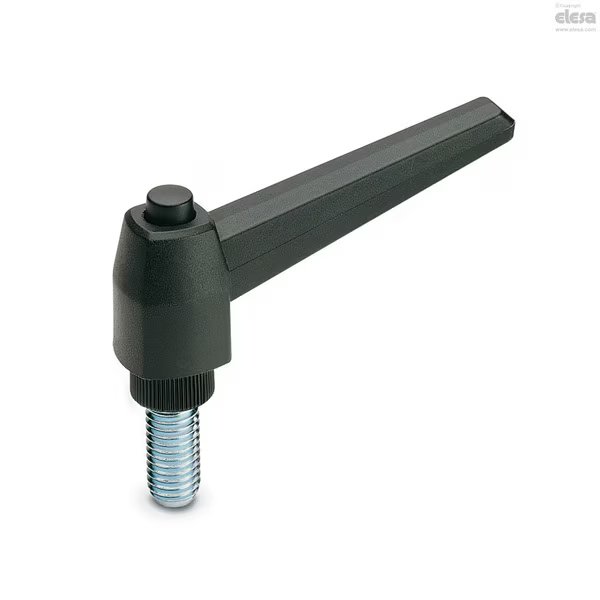 Zinc-plated steel threaded stud, MRX.80 p-1/2-13x1Ã‚Â½, Elesa, Mfr#: MRX-p (inch sizes)