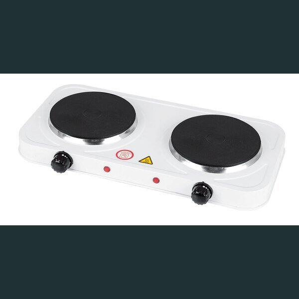 Electric Coiless Double Burner - White, Emerald, Mfr#: SM-STV-2685