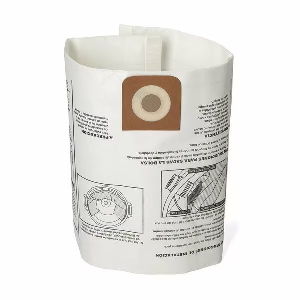 Fine Dust Wet/Dry Vac Dust Bags for 16 and 20 Gallon Shop Vacuums, 2PK, Craftsman, Mfr#: CMXZVBE38750
