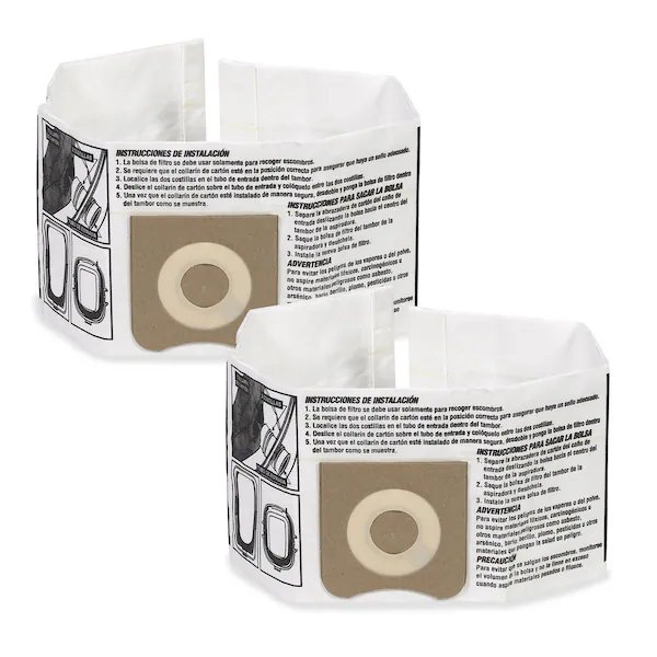 2pk Fine Dust Vac Collection Bags for 3-4 Gal. Wet/Dry Shop Vacuums, 2PK, Workshop Wet/Dry Vacs, Mfr#: WS32045F