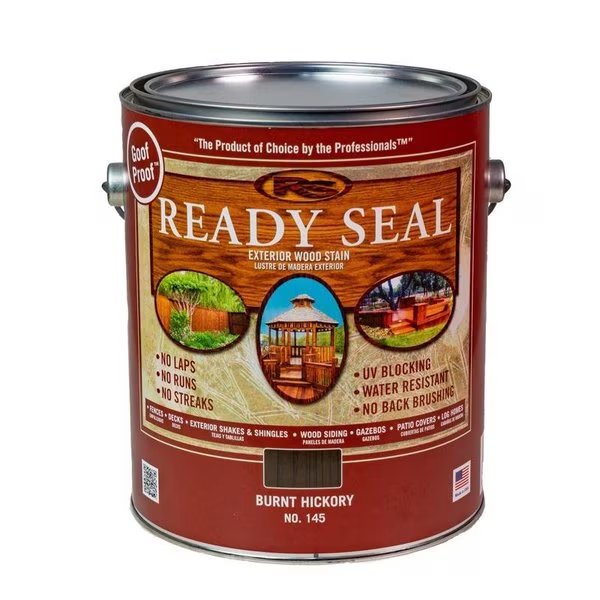 Goof Proof Semi-Transparent Burnt Hickory Oil-Based Penetrating Wood Stain/Sealer 1 gal, Ready Seal, Mfr#: 145