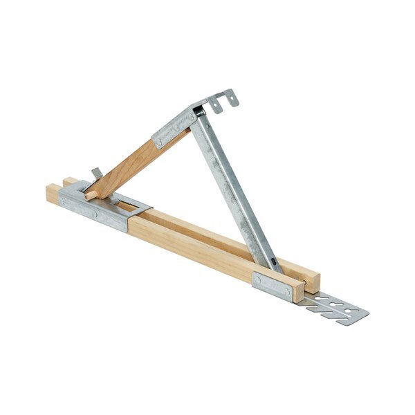 Adjst Roof Brackt Stl/Wd, Qual-Craft, Mfr#: 2510