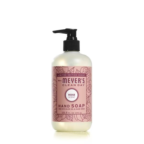 Mrs. Meyer's Clean Day Rose Scent Liquid Hand Soap 12.5 oz, Mrs. Meyers Clean Day, Mfr#: 11401