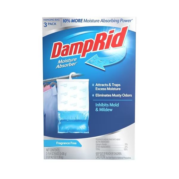 DampRid Hanging Moisture Absorber No Scent 15.4 oz 3 pk, Goof Off, Mfr#: FG83FFESB