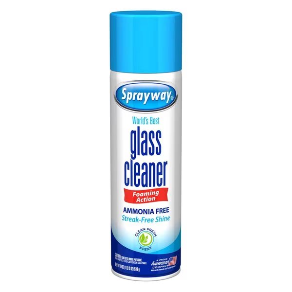 Fresh Scent Glass Cleaner 19 oz Foam, Sprayway, Mfr#: 50