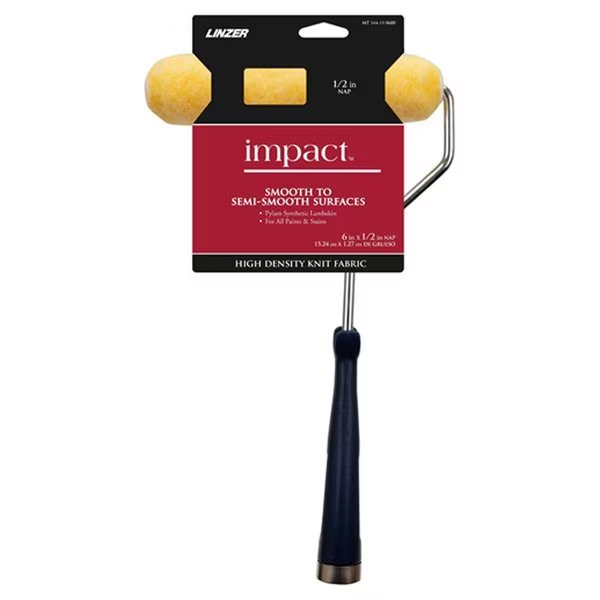 Better 6 in. W Mini Trim Roller with Frame Threaded End, Linzer, Mfr#: MT 144-11 0600