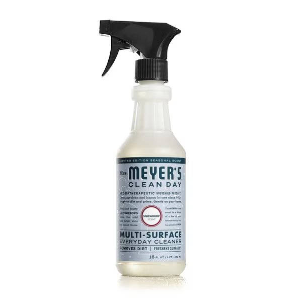Mrs. Meyer's Clean Day Snowdrop Scent Organic Multi-Surface Cleaner Liquid Spray 16 oz, Mrs. Meyers Clean Day, Mfr#: 11365