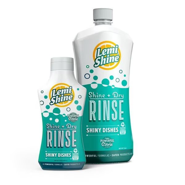 Lemon Scent Liquid Dishwasher Rinse Aid 21 oz 1 pk, Lemi Shine, Mfr#: 020121006