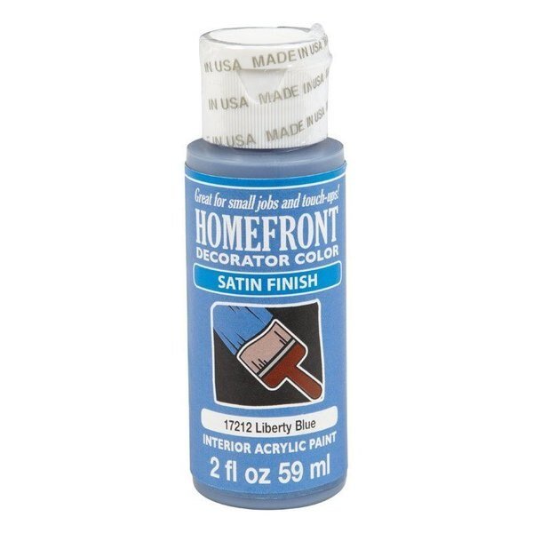 Homefront Decorator Color Satin Liberty Blue Hobby Paint 2 oz, Plaid, Mfr#: 17212N