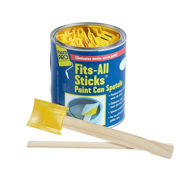 Foam Pro Fits-All Sticks Yellow Plastic Paint Spatula, Foampro, Mfr#: 141