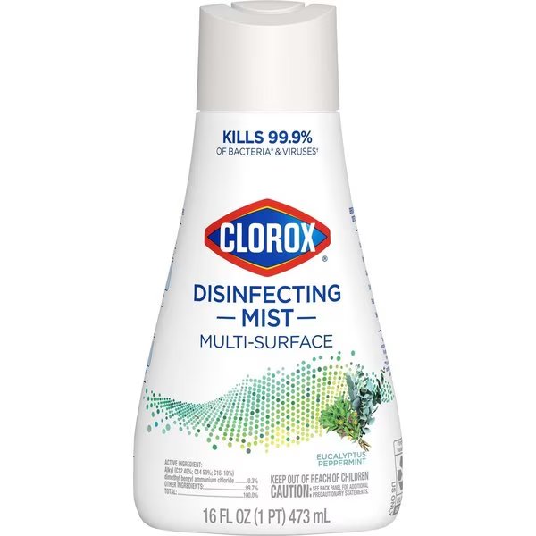 Eucalyptus Peppermint Scent Disinfectant Cleaner 16 oz, Clorox, Mfr#: 60156