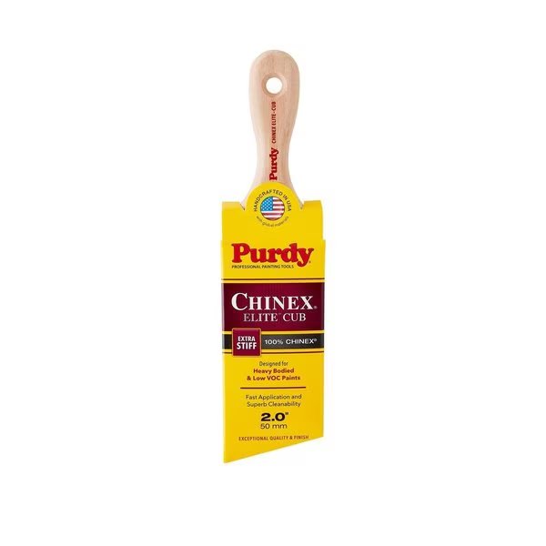 Chinex Elite Cub 2 in. Extra Stiff Angle Trim Paint Brush, Purdy, Mfr#: 144553920