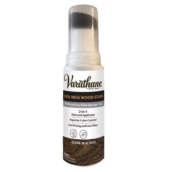 Varathane Less Mess Dark Walnut Water-Based Linseed Oil Emulsion Wood Stain 4 oz, Krud Kutter, Mfr#: 368029