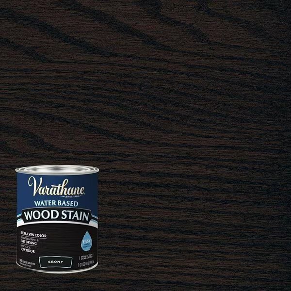 Semi-Transparent Ebony Water-Based Wood Stain 1 qt, 2PK, Varathane, Mfr#: 381120